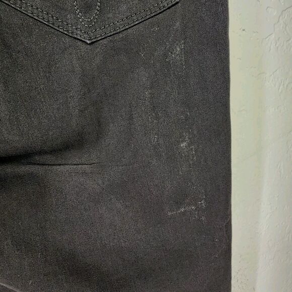 Calvin Klein Black Denim Straight Leg Power Stretch Jeans Size 6 NWT *Flaw* - Picture 9 of 10